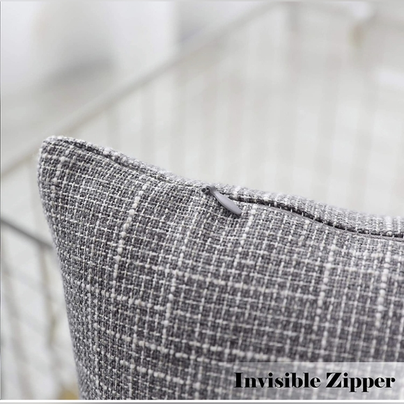 ๐ SOLD Two tone faux linen decorative shams BNWT - Picture 2 of 4